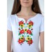 Embroidered t-shirt "Song of Flowers" white